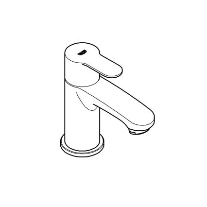 GROHE 23039002 - Grifo monomando de lavabo EUROSTYLE COSMOPOLITAN, tamaño XS, acabado cromado