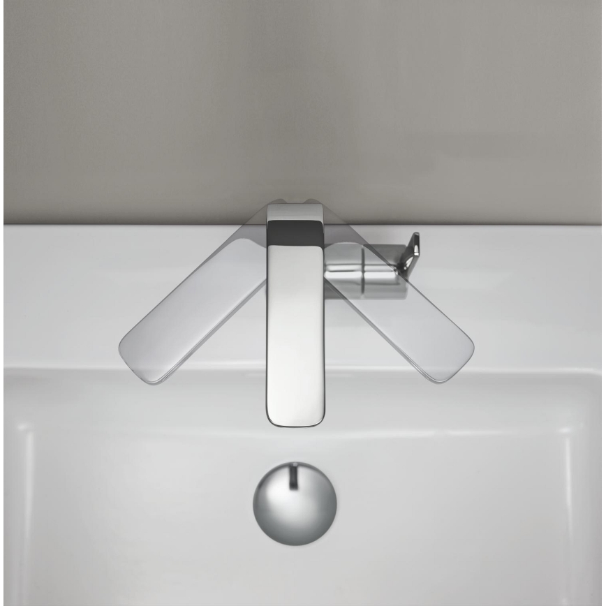 GROHE 23296001 - Grifo de lavabo LINEARE, tamaño L, acabado en cromo brillante