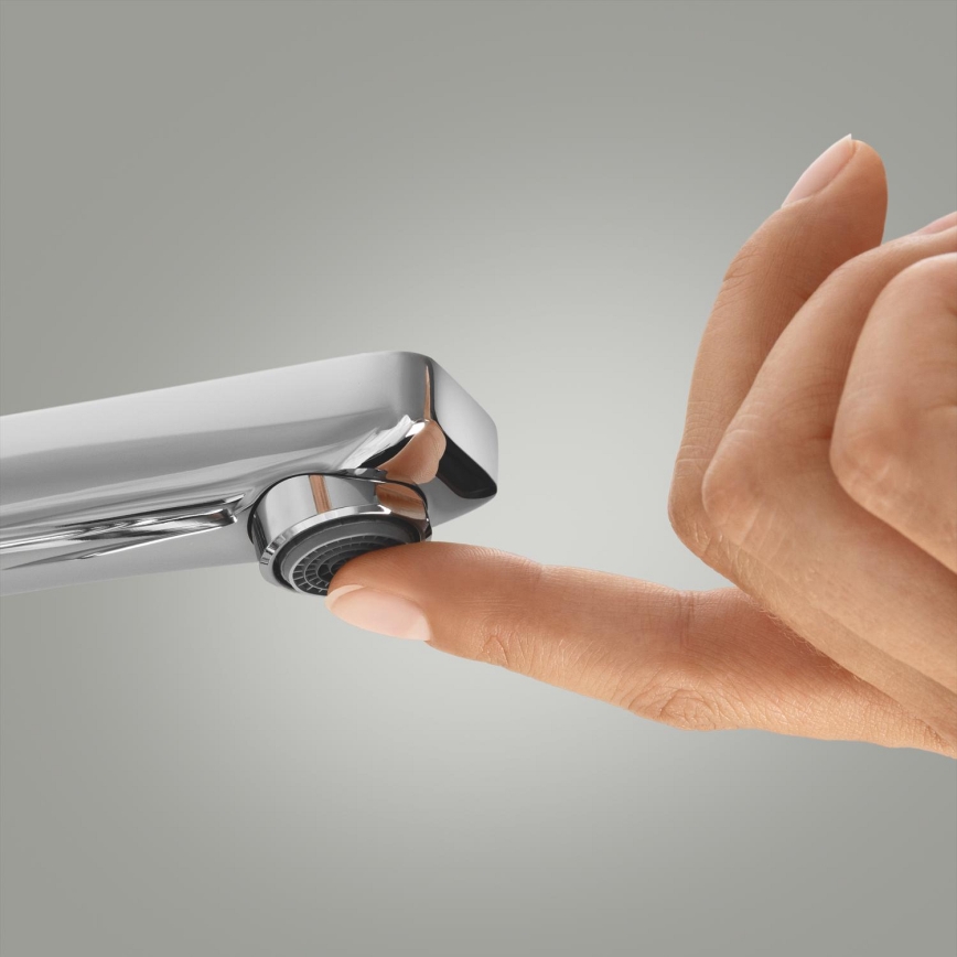 GROHE 23296001 - Grifo de lavabo LINEARE, tamaño L, acabado en cromo brillante