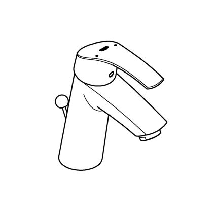 GROHE 23322001 - Grifo monomando para lavabo EUROSMART DN 15, cromo brillante