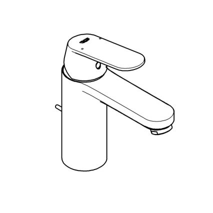 GROHE 23325000 - Grifo monomando para lavabo EUROSMART COSMOPOLITAN, tamaño M, acabado cromado