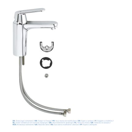 GROHE 23327000 - Grifo de lavabo EUROSMART COSMOPOLITAN DN 15, talla M, cromado