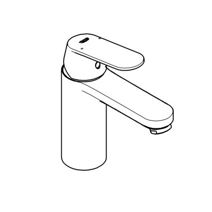 GROHE 23327000 - Grifo de lavabo EUROSMART COSMOPOLITAN DN 15, talla M, cromado