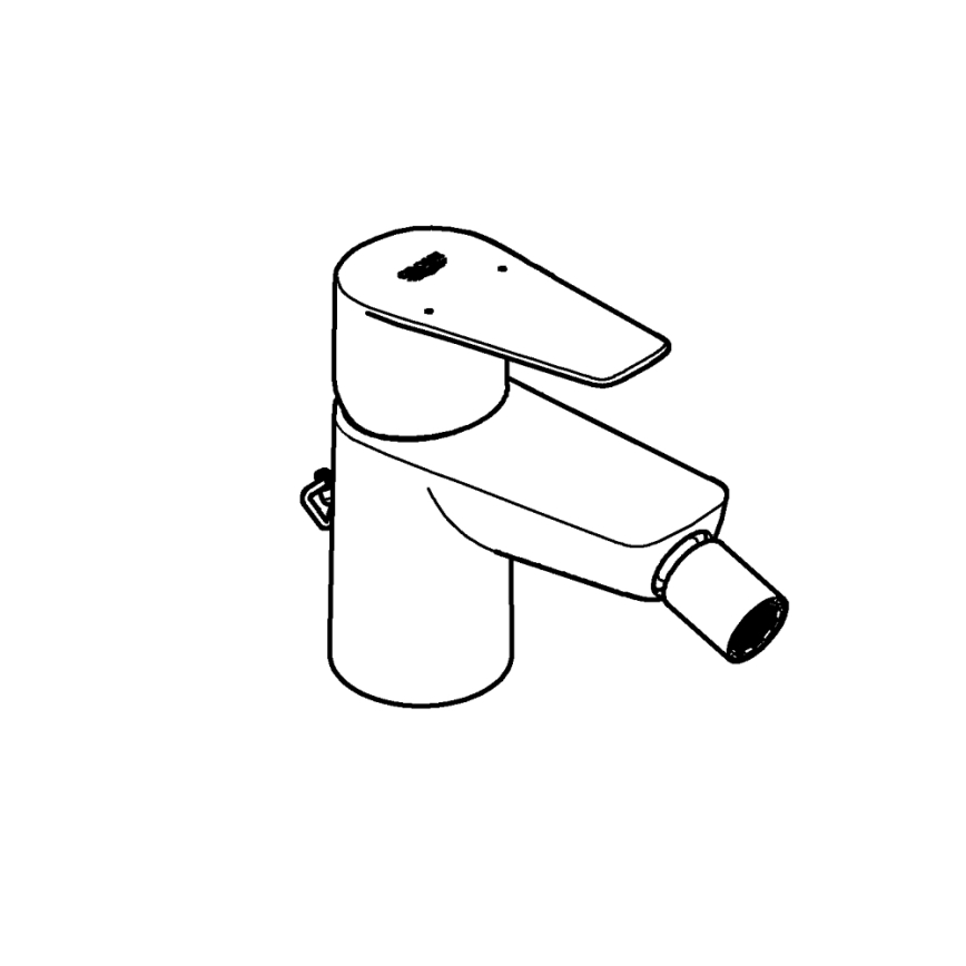 GROHE 23332001 - Grifo para bidé BAUEDGE tamaño S, acabado cromo brillante
