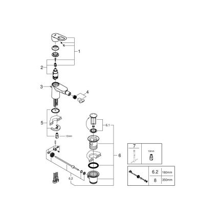 GROHE 23338000 - Grifo para bidé BAULOOP, acabado en cromo brillante