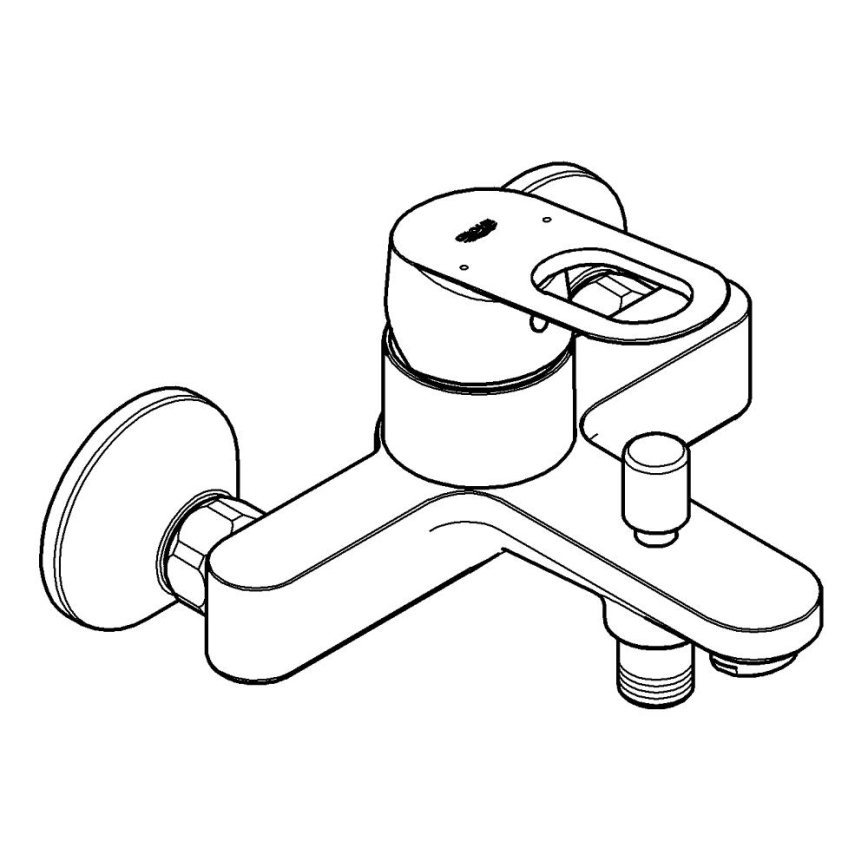 GROHE 23341000 - Grifo de bañera BAULOOP DN 15, cromado brillante