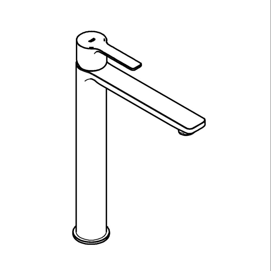 GROHE 23405AL1 - Grifo de lavabo LINEARE tamaño XL grafito