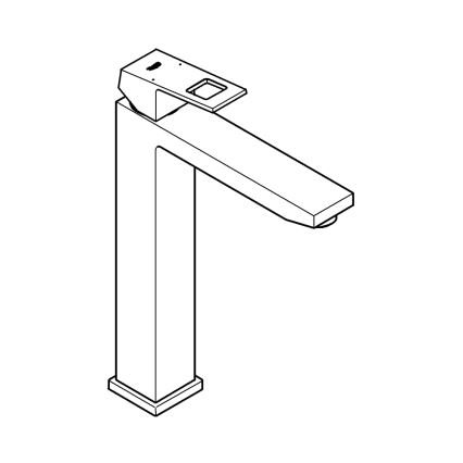 GROHE 23406AL0 - Grifo para lavabo EUROCUBE, tamaño XL, acabado grafito