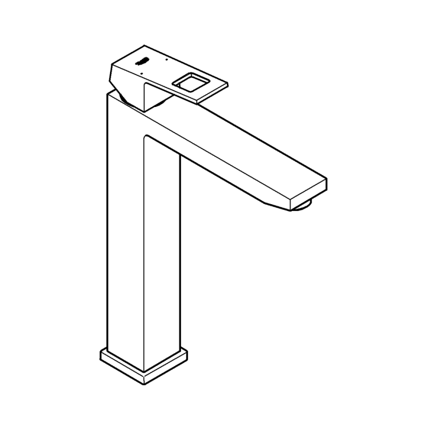 GROHE 23406AL0 - Grifo para lavabo EUROCUBE, tamaño XL, acabado grafito