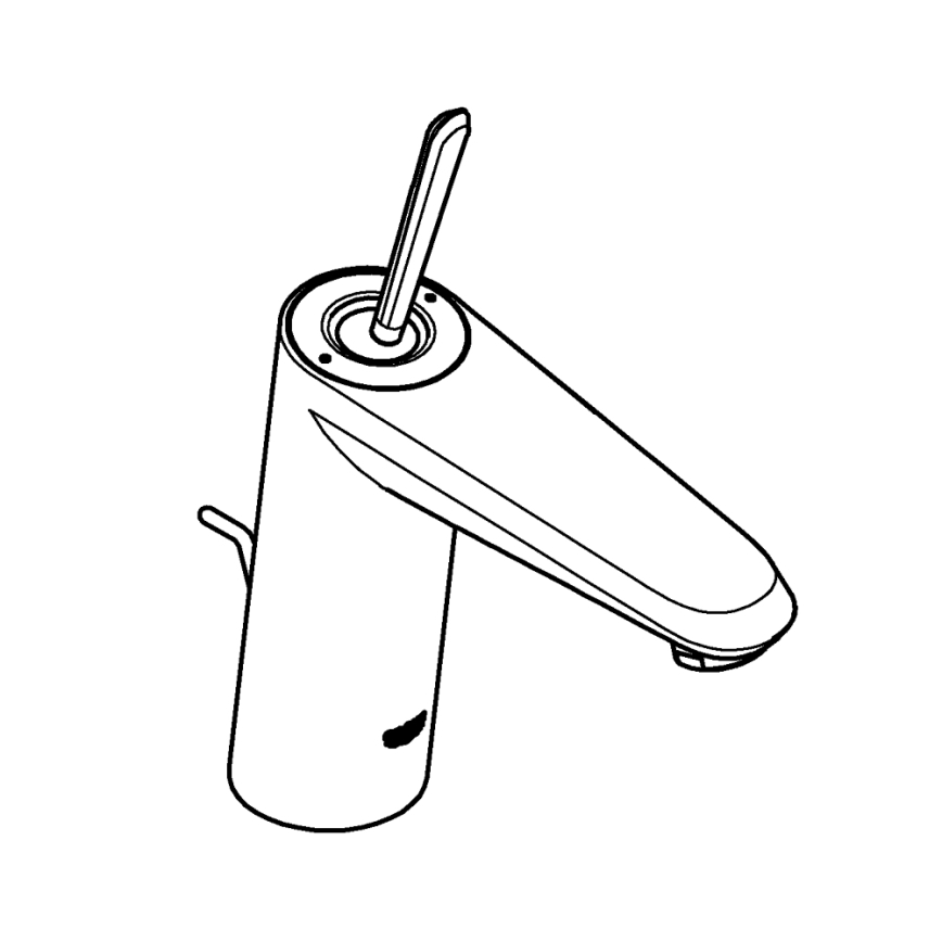 GROHE 23427000 - Grifo monomando para lavabo EURODISC JOY DN 15, talla M, cromo brillante