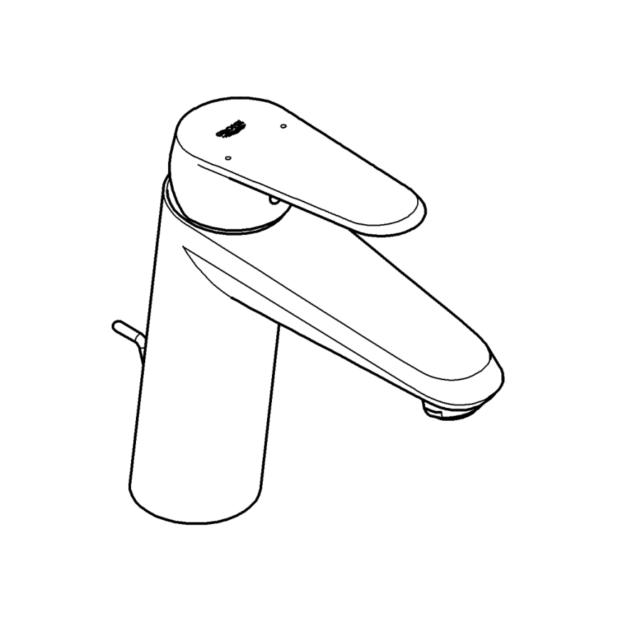 GROHE 23448002 - Grifo monomando para lavabo EURODISC COSMOPOLITAN, tamaño M, cromado