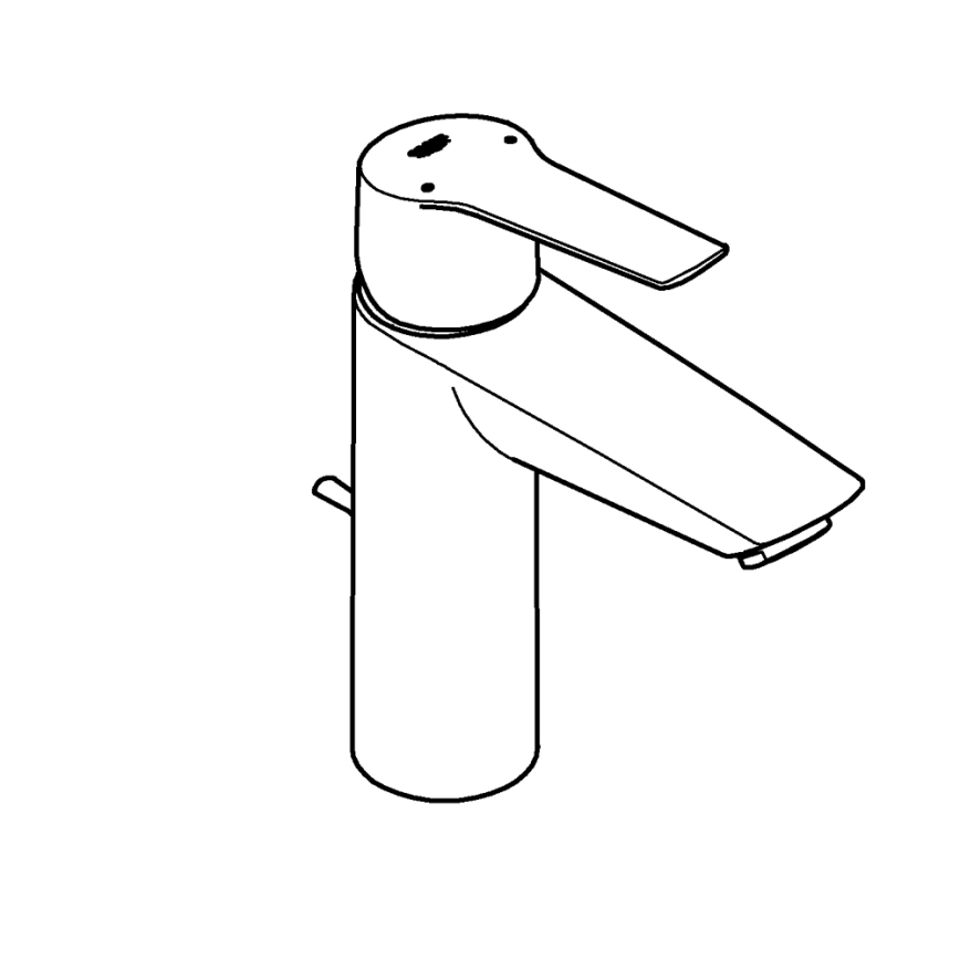 GROHE 23455002 - Grifo monomando para lavabo START 2021, tamaño M, acabado cromo brillante