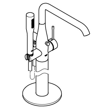 GROHE 23491001 - Grifo de bañera ESSENCE 277 mm cromo brillante