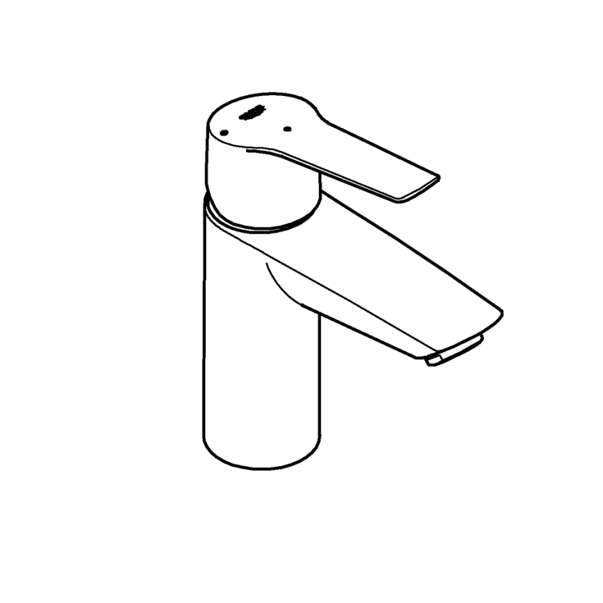 GROHE 23551002 - Grifo para lavabo START, tamaño S, acabado cromo brillante