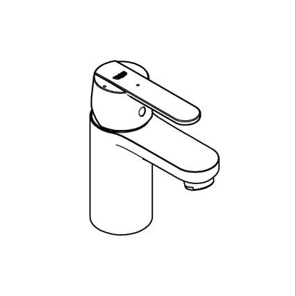 GROHE 23586000 - Grifo de lavabo GET tamaño S, cromo brillante