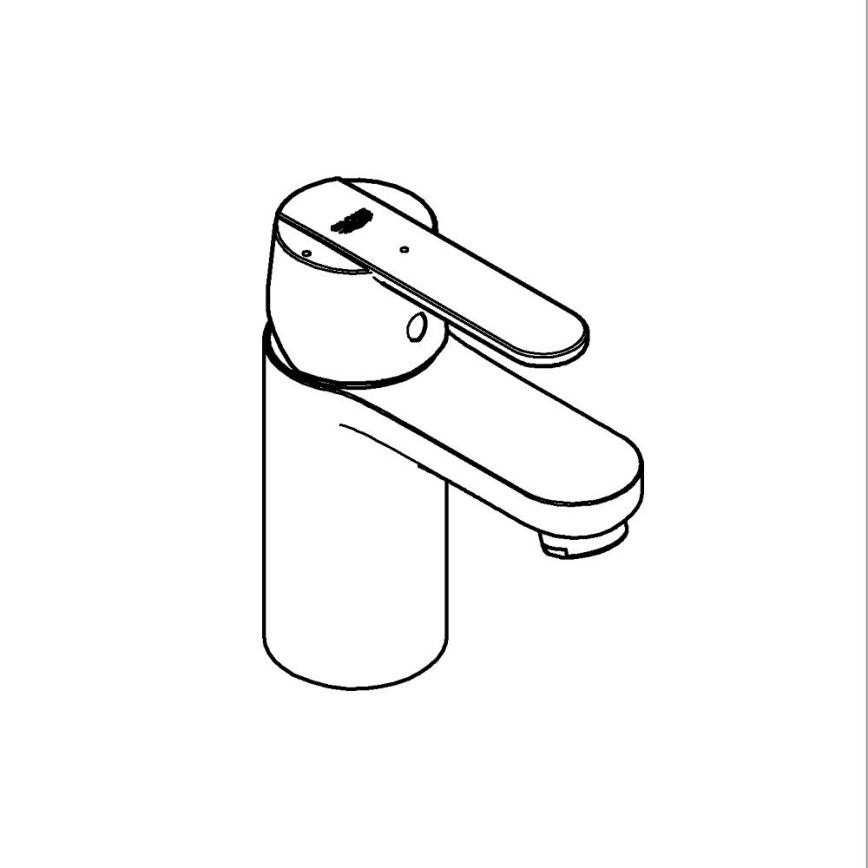 GROHE 23586000 - Grifo de lavabo GET tamaño S, cromo brillante