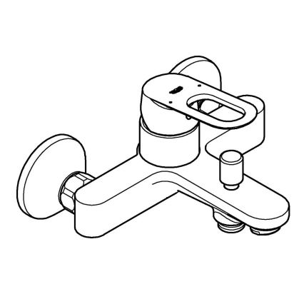 GROHE 23603000 - Grifo de bañera BAULOOP DN 15, cromo brillante