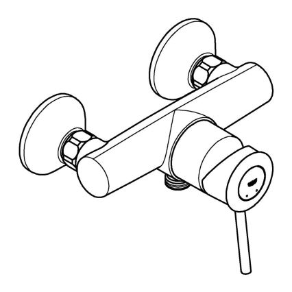 GROHE 23786000 - Mezclador de ducha START CLASSIC 150 mm cromo brillante