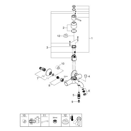 GROHE 23787000 - Grifo de bañera START CLASSIC DN 15 cromo brillante