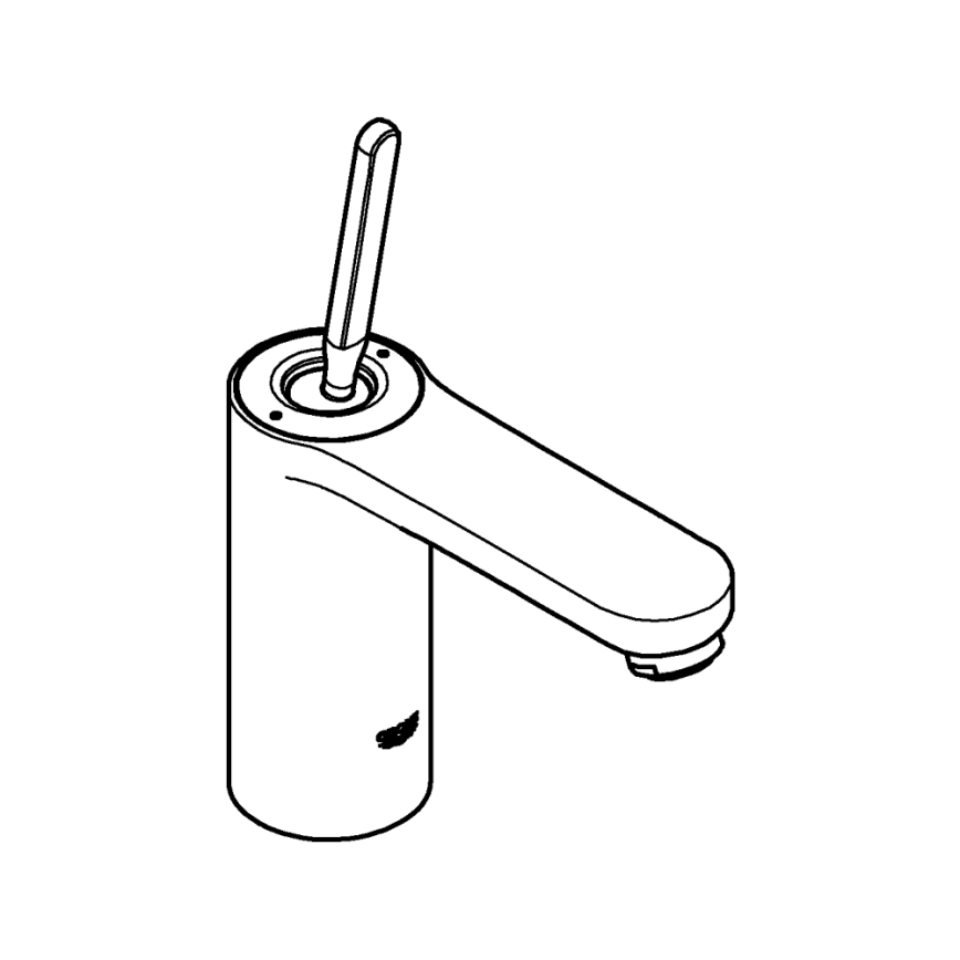 GROHE 23800000 - Monomando para lavabo GET, tamaño M, cromo brillante