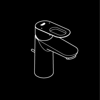 GROHE 23803000 - Grifo de lavabo EUROSMART tamaño S, acabado cromo brillante