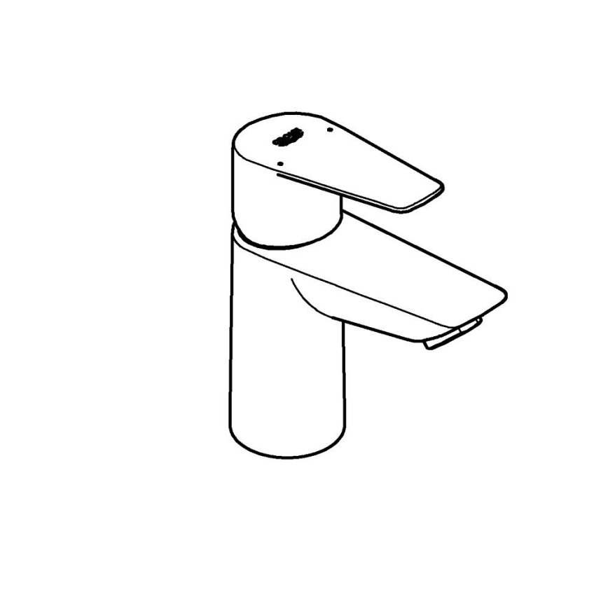 GROHE 23898001 - Grifo de lavabo START EDGE cromo brillante