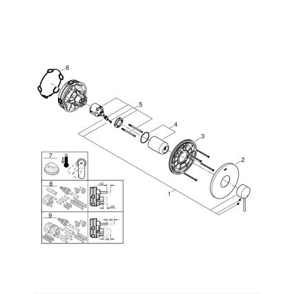 GROHE 24057001 - Grifo de ducha ESSENCE cromado brillante
