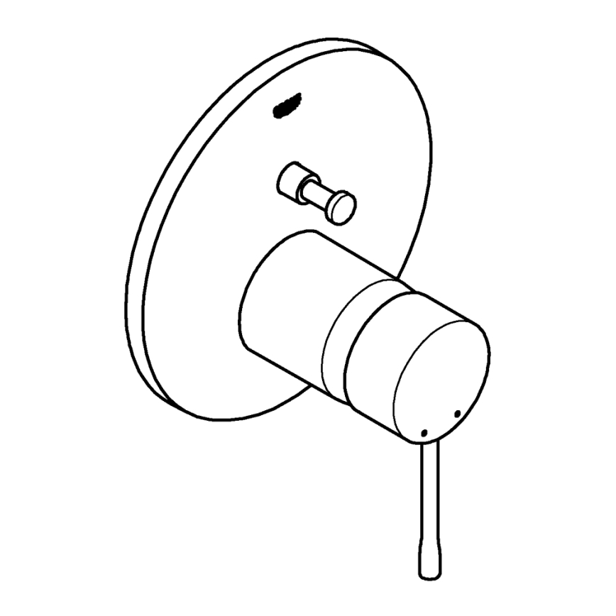 GROHE 24058DC1 - Grifo de ducha empotrado ESSENCE en acero inoxidable