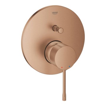 GROHE 24058DL1 - Grifo ESSENCE con desviador de dos vías, acabado en cobre