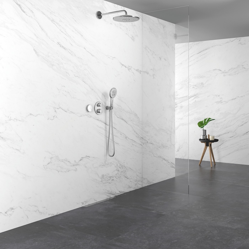 GROHE 24075000 - Mezclador termostático para ducha GROHTHERM, cromo brillante