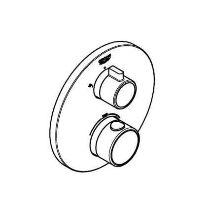 GROHE 24076000 - Grifo termostático de ducha GROHTHERM cromo brillante