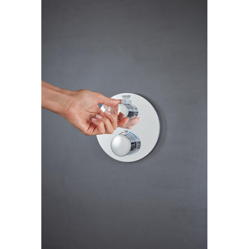 GROHE 24076000 - Grifo termostático de ducha GROHTHERM cromo brillante