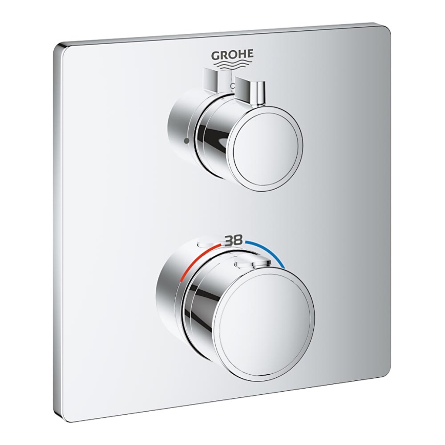 GROHE 24078000 - Mezclador termostático de ducha GROHTHERM, cromo brillante