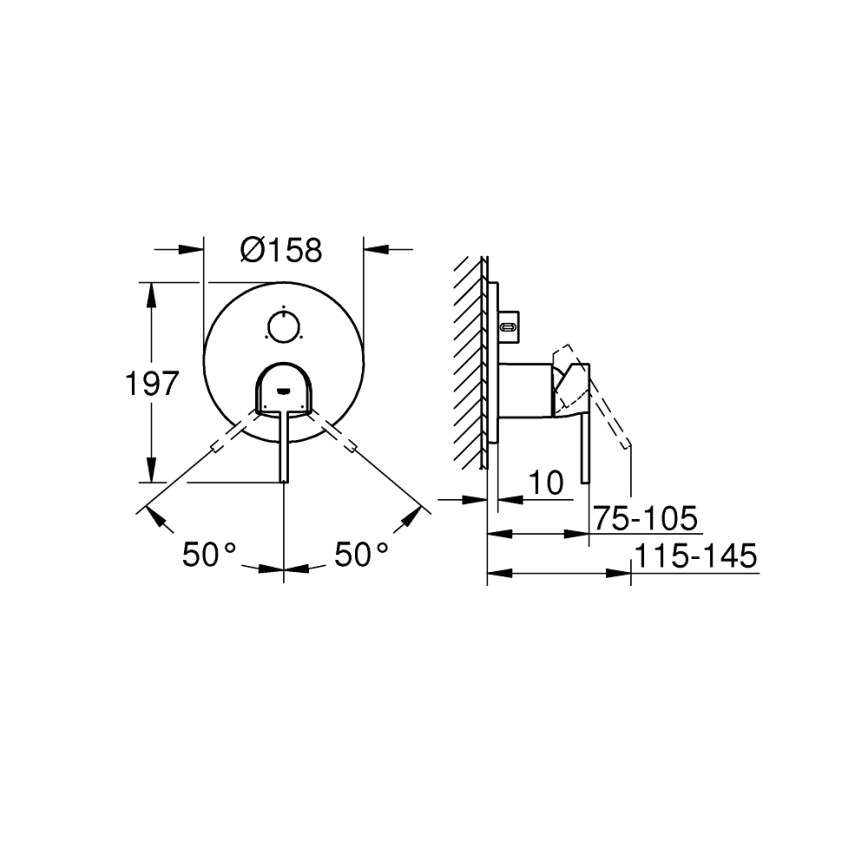 GROHE 24093003 - Grifo PLUS cromado brillante