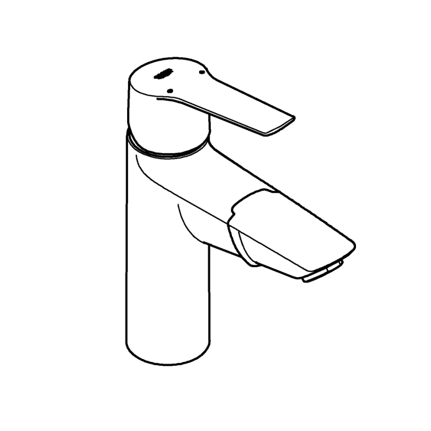 GROHE 24205003 - Grifo de lavabo START DN 15, tamaño M, cromo brillante