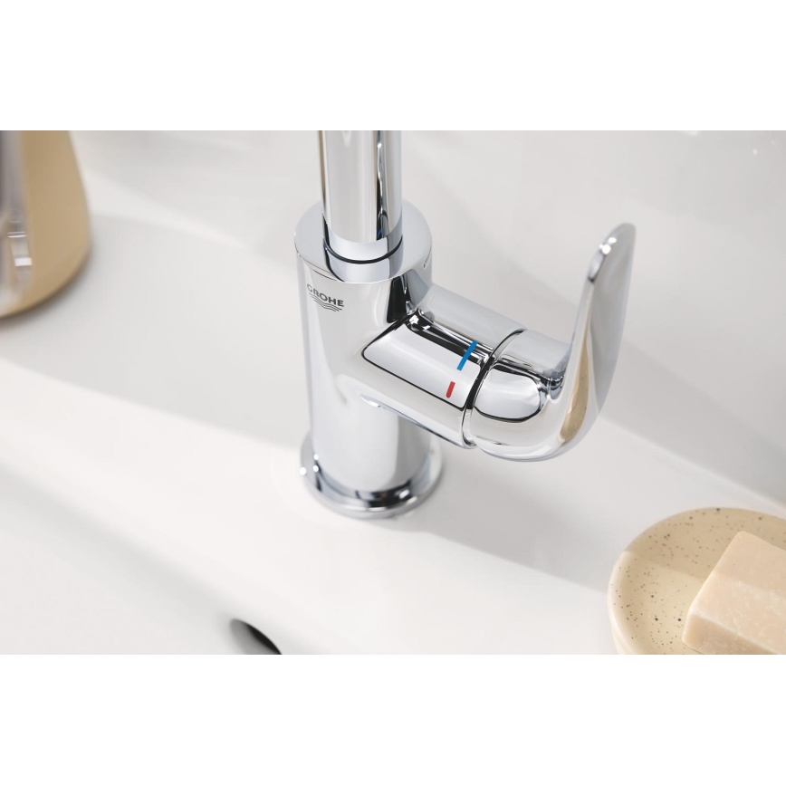 GROHE 24330001 - Grifo de lavabo EUROSMART, tamaño L, cromo brillante