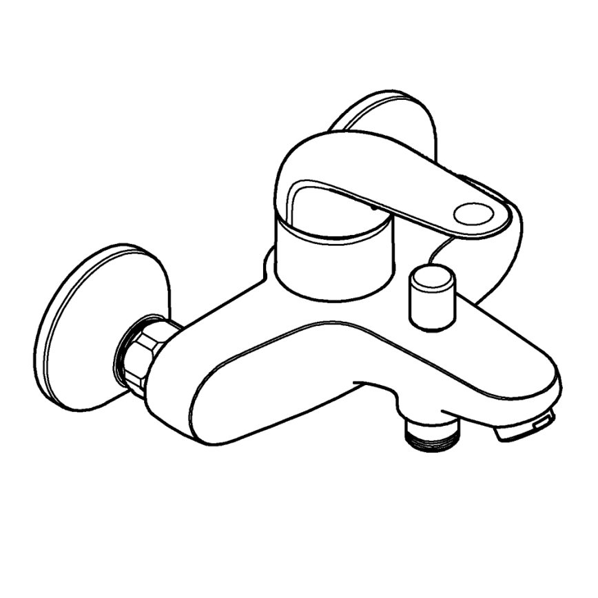 GROHE 24335001 - Grifo de bañera DN 15, cromo brillante