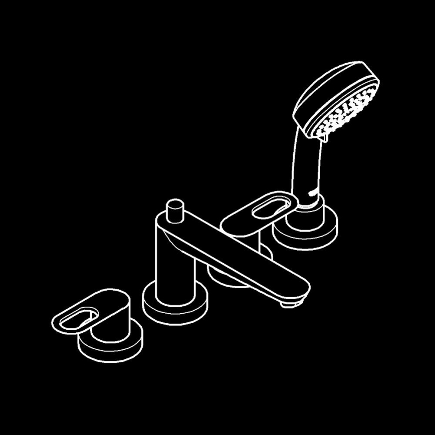 GROHE 2511900A - Grifo de bañera BAULOOP DN 20, cromo brillante