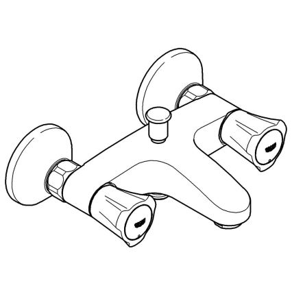 GROHE 25450001 - Mezclador de bañera COSTA L DN 15 cromo brillante