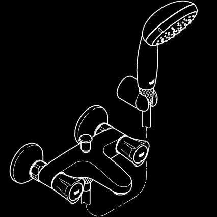 GROHE 2546010A - Grifo de bañera COSTA L DN 15 cromo brillante