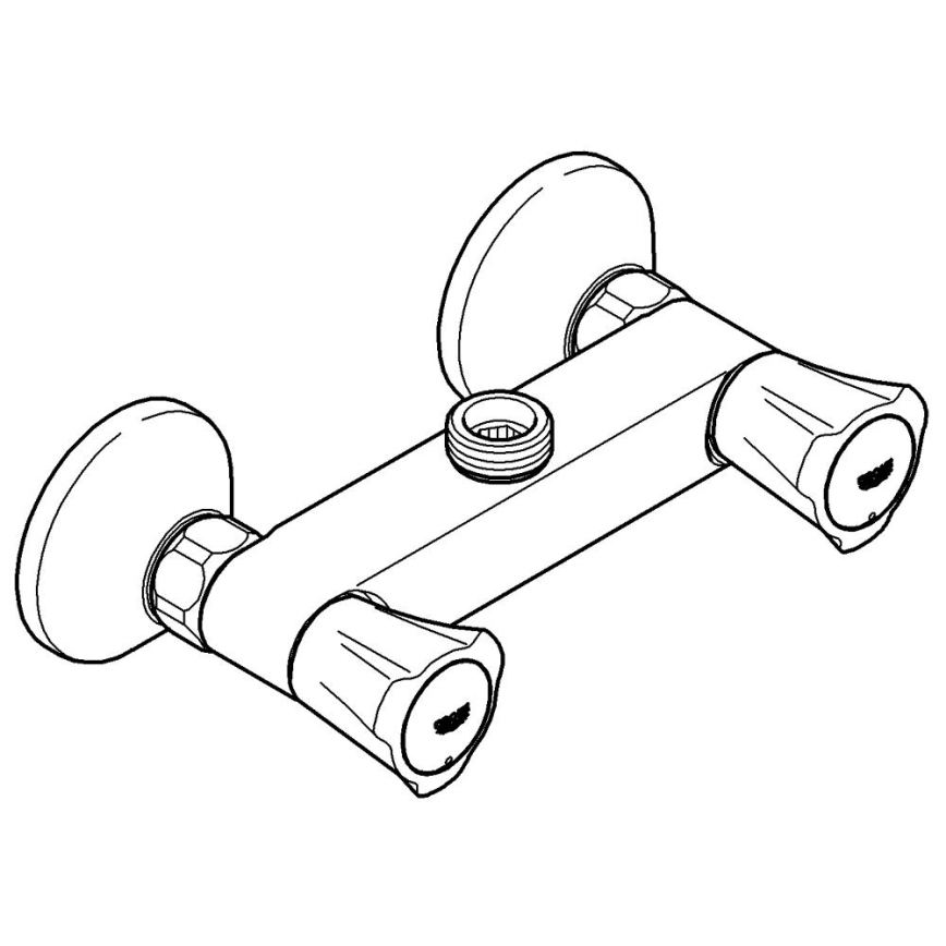 GROHE 26009001 - Grifo de ducha COSTA L DN 15 cromo brillante