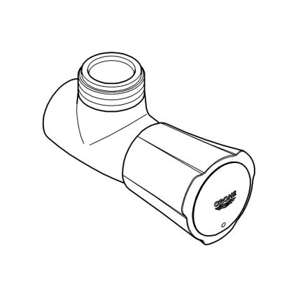 GROHE 26010001 - Válvula de ducha COSTA L, cromo brillante