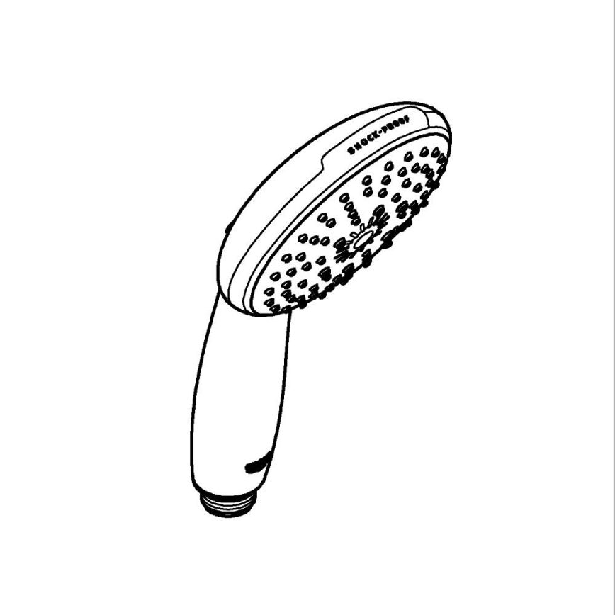 GROHE 26031001 - Ducha de mano VITALIO START 110 O 110 mm cromado brillante