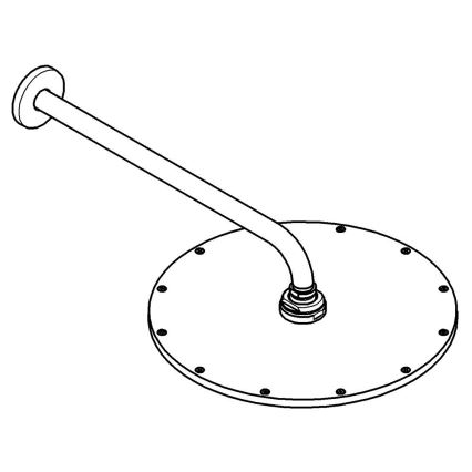 GROHE 26066DC0 - Cabezal de ducha RAINSHOWER COSMOPOLITAN 310 380 mm acero inoxidable
