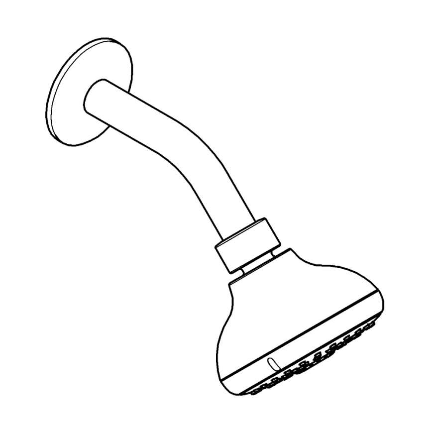 GROHE 26088001 - Rociador de ducha TEMPESTA 100, 100 mm, cromado brillante