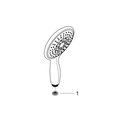 GROHE 26107000 - Ducha de mano VITALIO RAIN 130 mm acabado cromo brillante