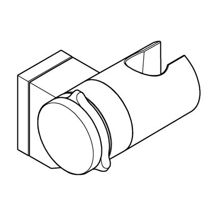 GROHE 261832431 - Soporte mural para ducha VITALIO UNIVERSAL negro