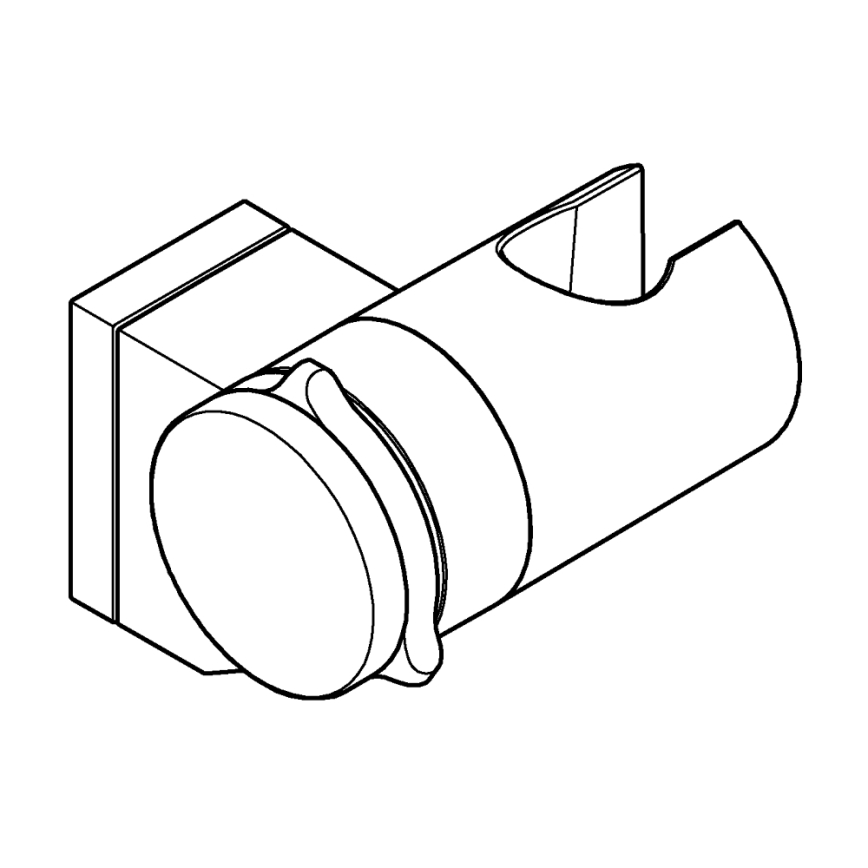 GROHE 261832431 - Soporte mural para ducha VITALIO UNIVERSAL negro