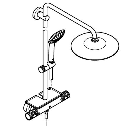 GROHE 26403002 - Sistema de ducha VITALIO JOY 260 450 mm cromo brillante