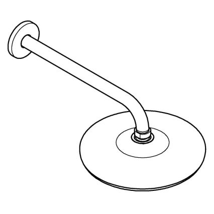 GROHE 26412000 - Rociador de ducha TEMPESTA 210 286 mm, acabado cromado brillante